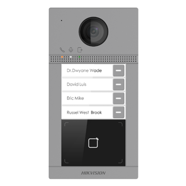 Hikvision  4 Button metal villa door station Intercom DS-KV843-WME1