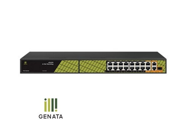 SWITCH GENATA POE 300W [ 16P×100 + 2P UP×1000 + 1P SFP×1000 ]