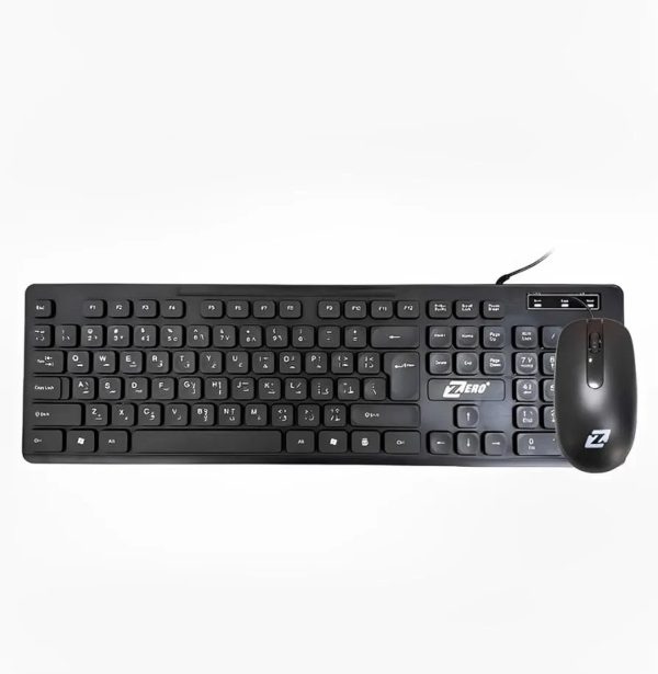 Zero ZR-4608 Wired Keyboard+mouse combo English + Arabic