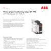 ABB 3 phase Over/Under Voltage RMS monitoring Relay CM-PVS.31S made in Germany