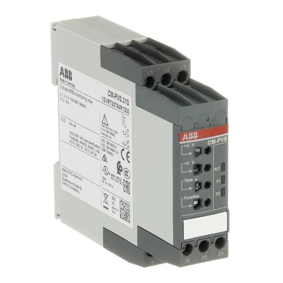 ABB 3 phase Over/Under Voltage RMS monitoring Relay CM-PVS.31S made in Germany